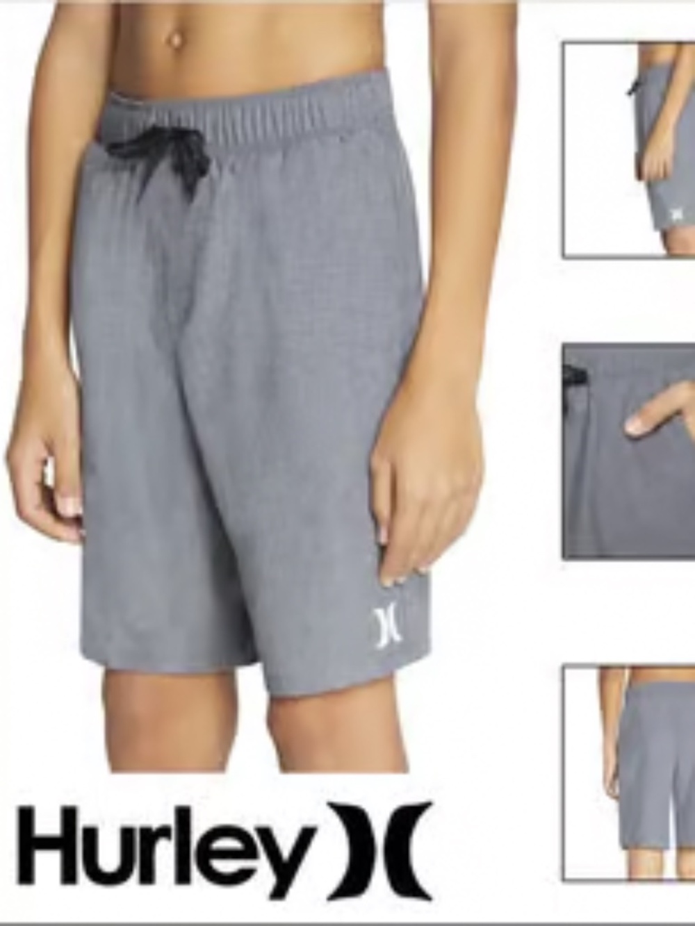 Hurley Boys' Stretch Hyrbid Pull-On Shorts Size Large 12 - 13 YRS